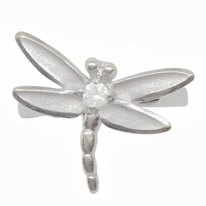 Tiffany 18Kt White Gold & Diamond Dragonfly Ring