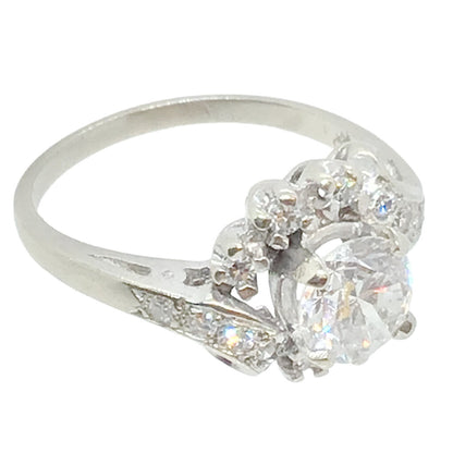 Diamond Ring in 14Kt White Gold