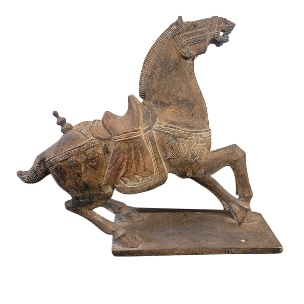 Antique Carved Tang Horse Sculpture