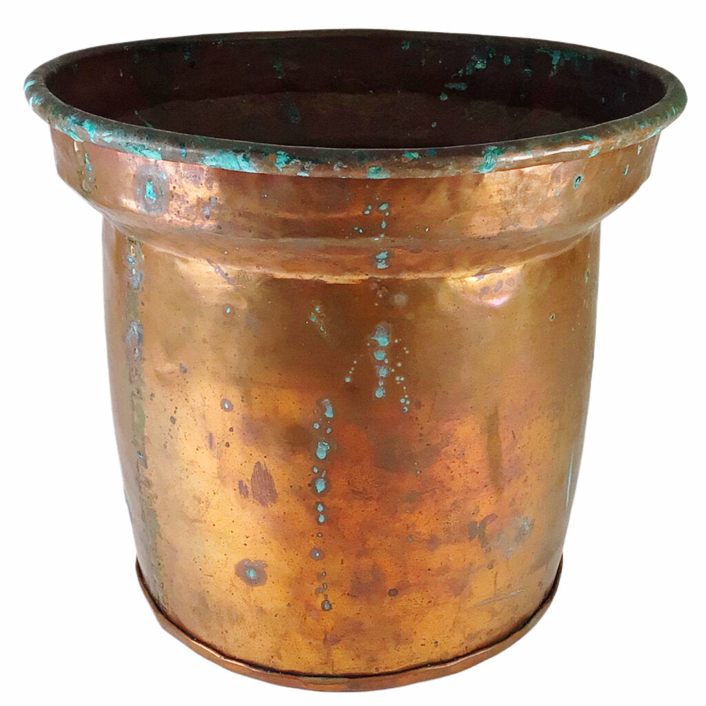 Handmade Copper Cachepot w/Cramp Seam