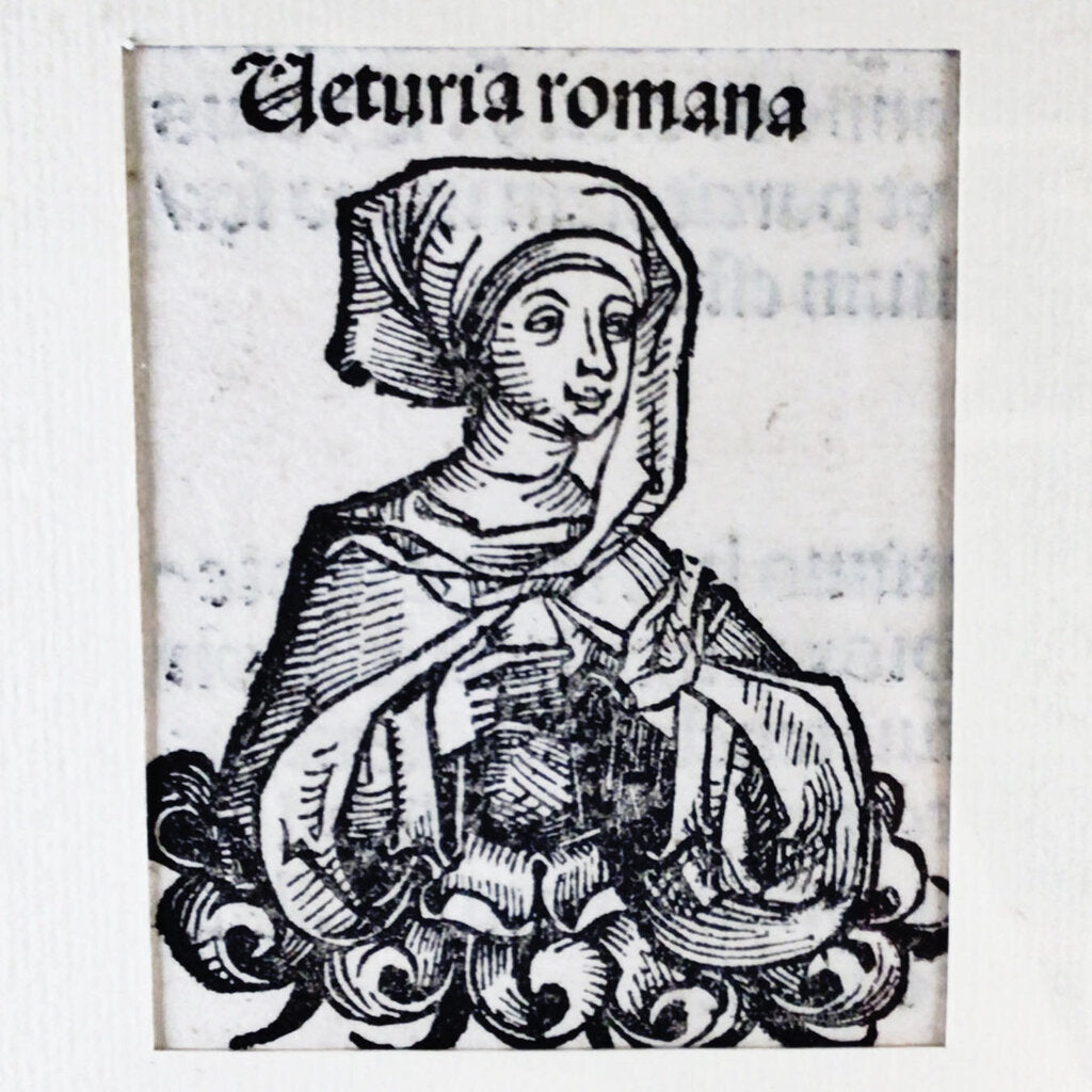 Wohlgemut, "Veturia Romana". Woodcut, ca. 1493.