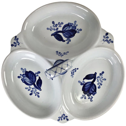 Aluminia "Tranquebar" Faience Crudites Dish, 1959