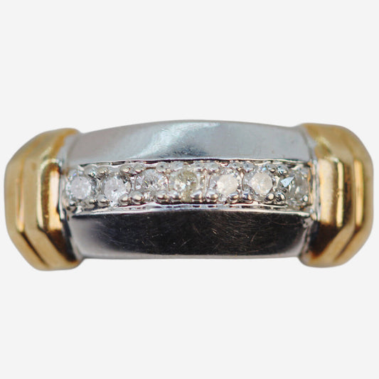 14Kt Yellow & White Gold 7-Stone Diamond Ring