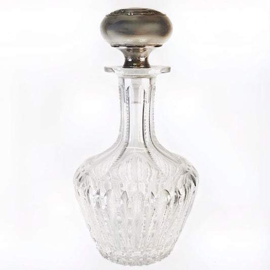 Reed & Barton Sterling-Mounted Cut Glass Perfume Bottle