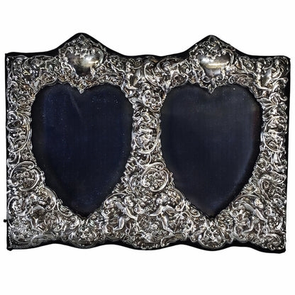 John Bull Sterling Double-Heart Picture Frame