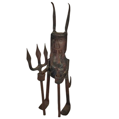 Afro-Brazilian Wrought Iron Eshu/Devil Figure