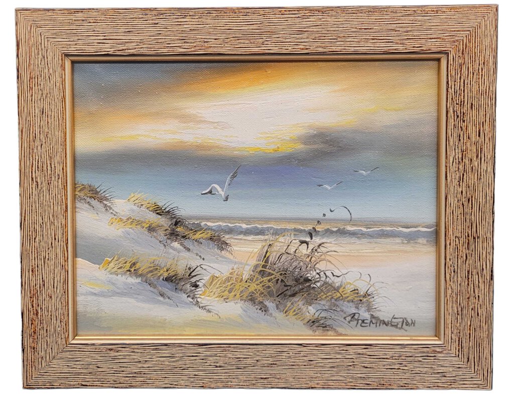 Remington. Seagulls by the Beach. Painting