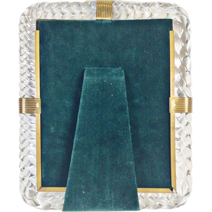 Murano Braided Glass Art Deco Picture Frame