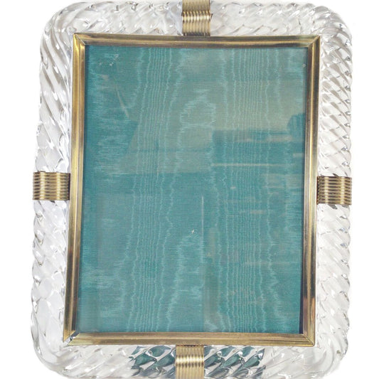 Murano Braided Glass Art Deco Picture Frame