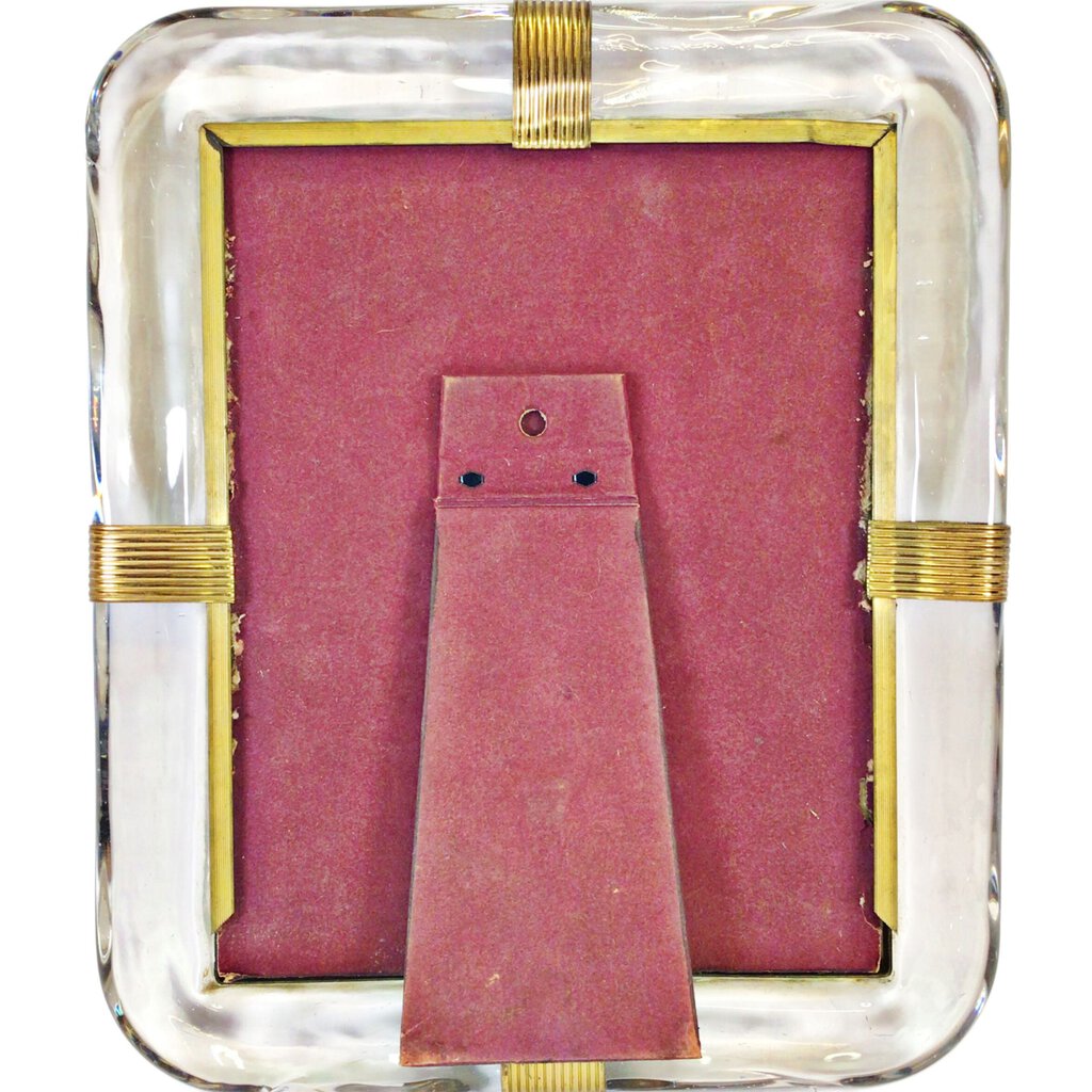 Murano Tubular Glass Art Deco Picture Frame