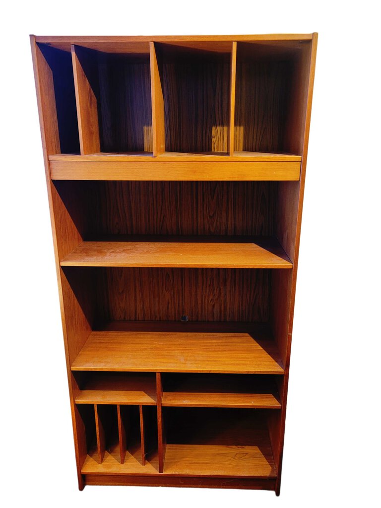 Midcentury Teak Finish Bookcase