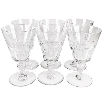 6 Baccarat "Bretagne" Port Glasses