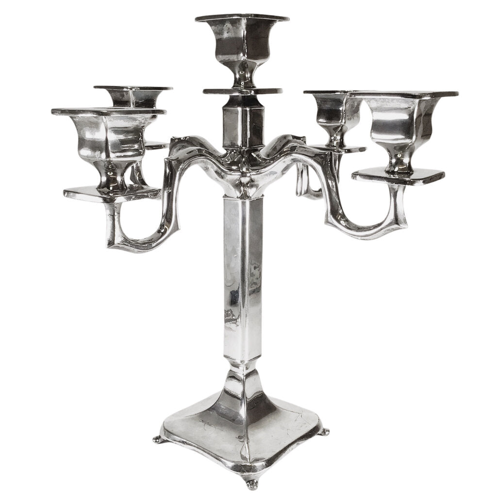 F.B. Rogers Silverplated 5-Light Candelabra, ca. 1900