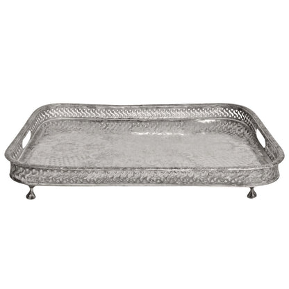 Moroccan Silverplated Galley Tray