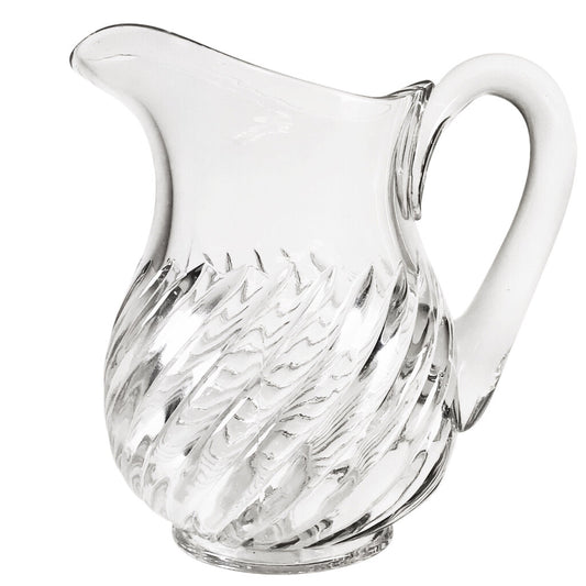 Spiraled Pressed Glass Water Pitcher