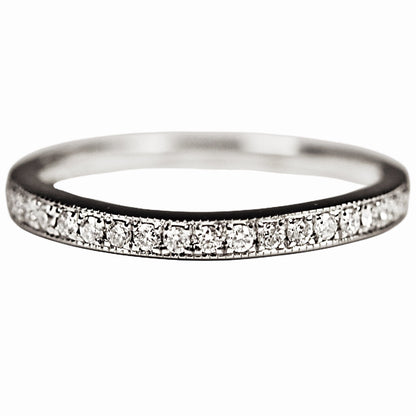 Diamond Half Eternity Ring in 14Kt White Gold