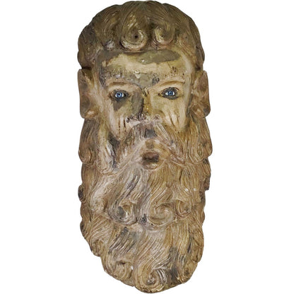 Bearded Giant Carved Wooden Wall Hanging