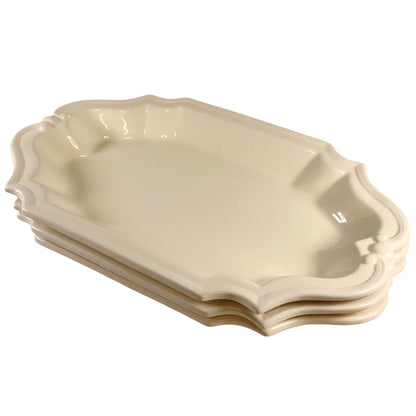 3 Bernard Pichon Cream White Platters