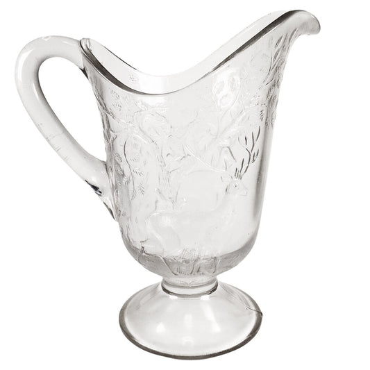 Dalzell Deer & Oak Tree Pressed Glass Pitcher, ca. 1890s