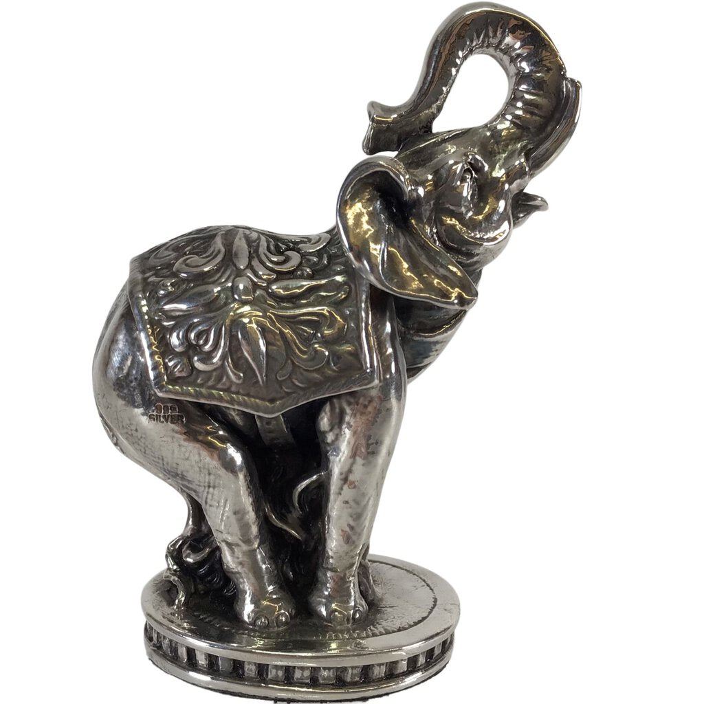 Arnaldo Giannelli Silver-Clad Elephant Figure