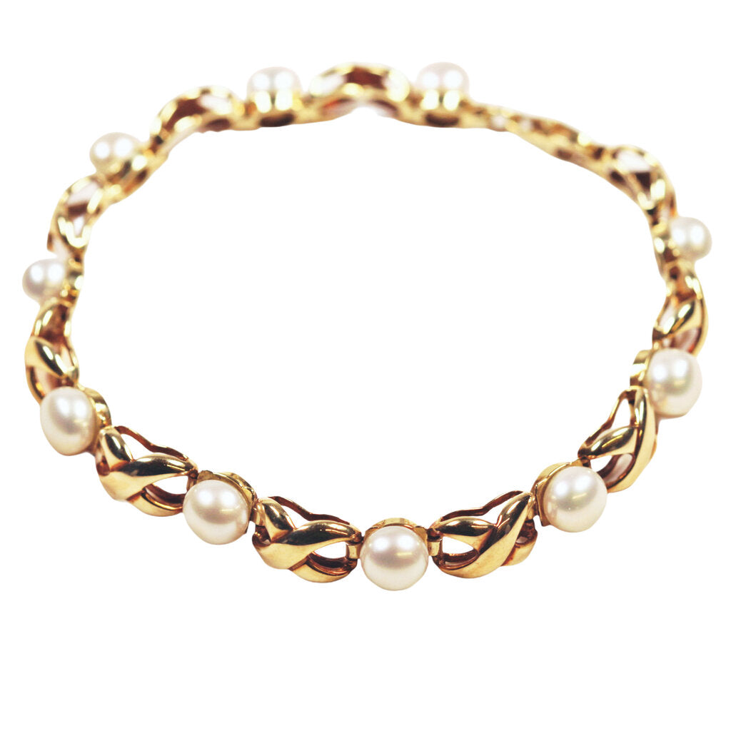 Pearl & 14Kt Gold Bracelet