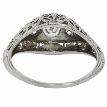 Edwardian Diamond Ring in 18Kt White Gold