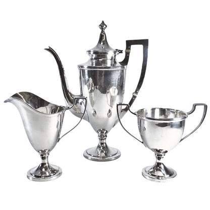 3pc. Schofield Sterling Tea Set, ca. 1925-50