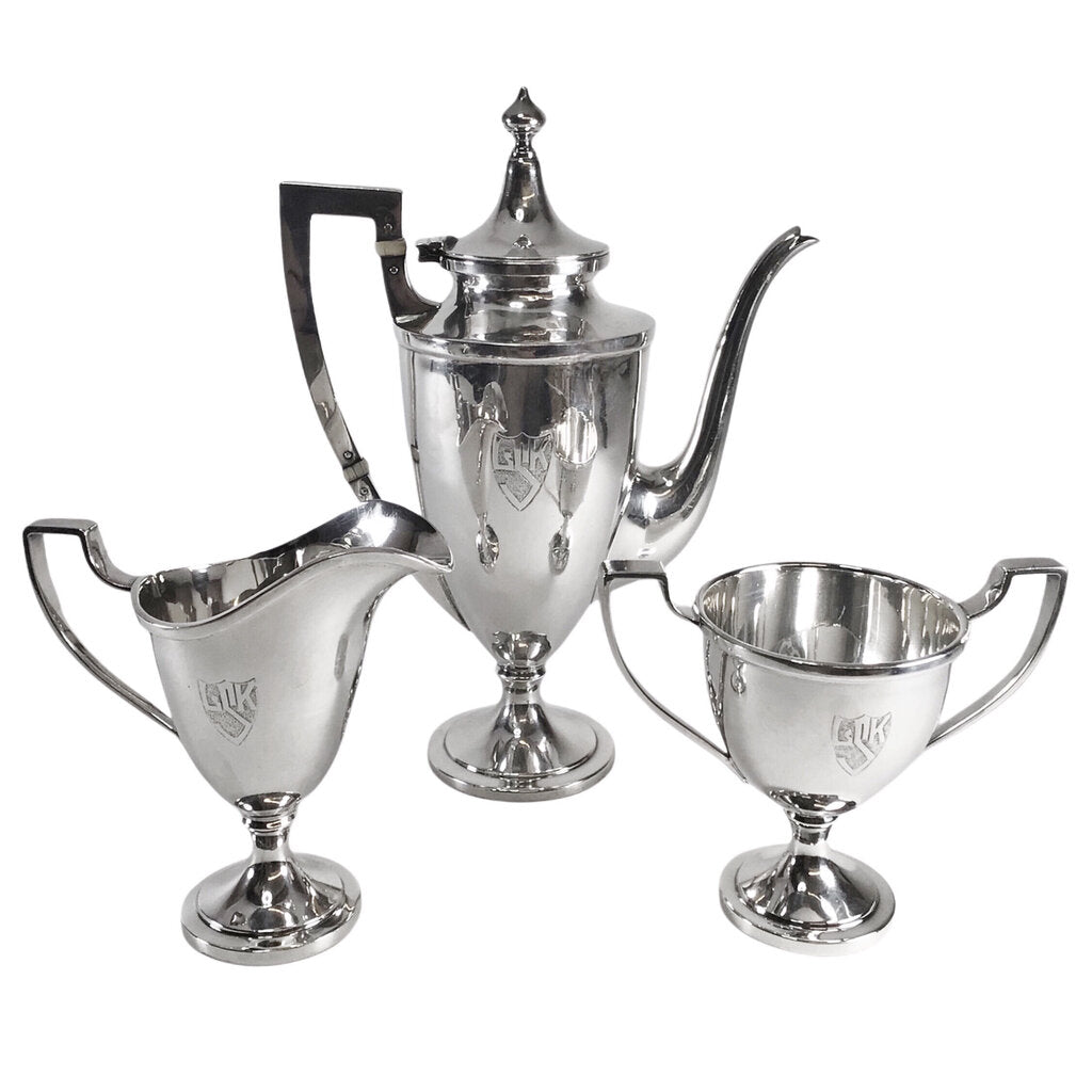 3pc. Schofield Sterling Tea Set, ca. 1925-50