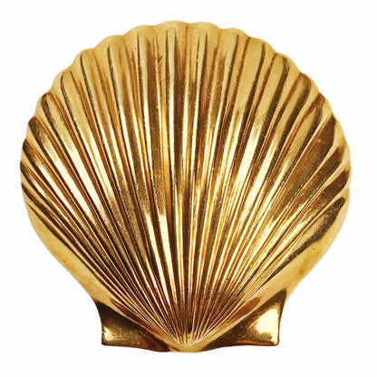 14Kt Gold Scallop Shell Brooch