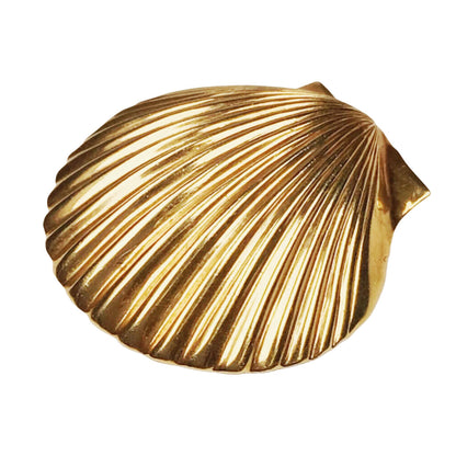 14Kt Gold Scallop Shell Brooch