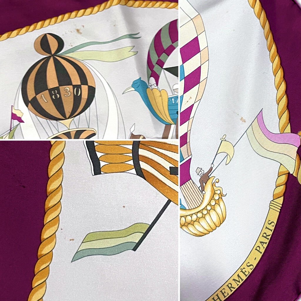 Hermes Silk Scarf "Les Folies du Ciel" by Loic Dubigeon