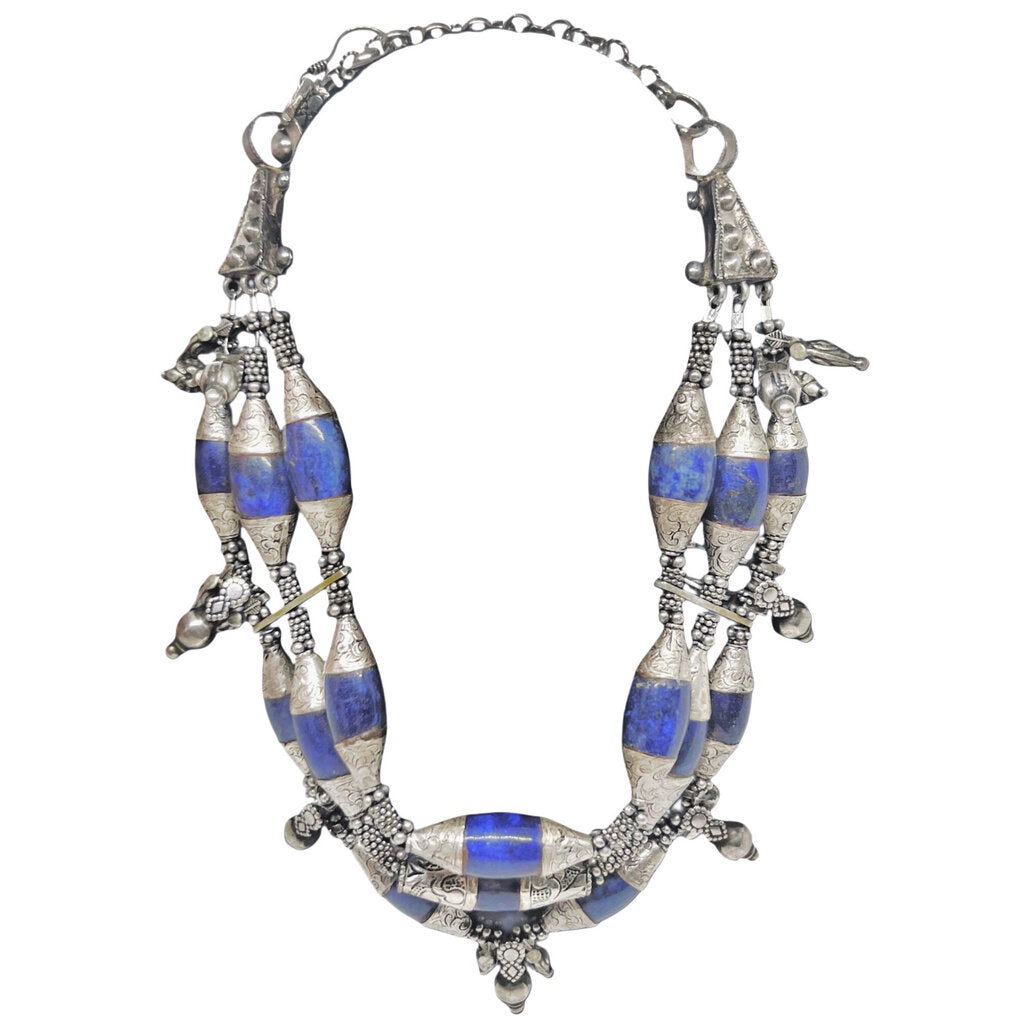 Silver and Lapis Lazuli Necklace