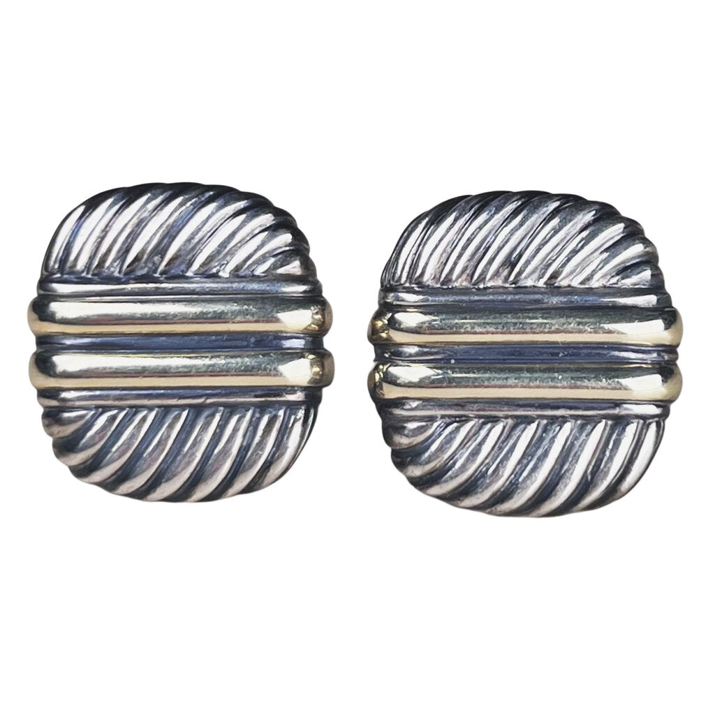 David Yurman 14Kt and Sterling Earrings