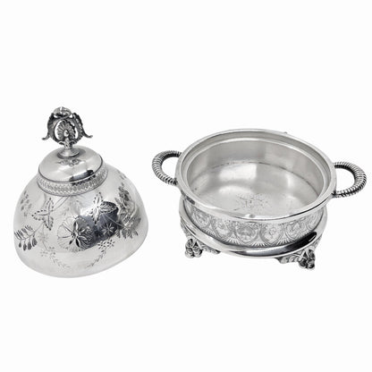 Webster Silverplated Domed Butter Dish, ca. 1890