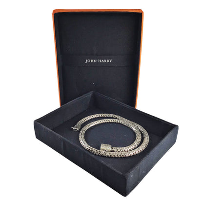 John Hardy Sterling Necklace with Box