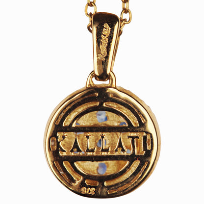 Kallati 9Kt Gold, Sapphire & Diamond Necklace