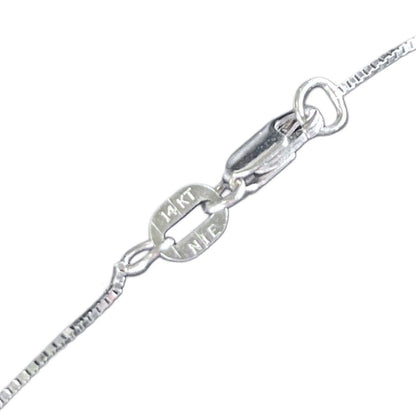 14Kt White Gold Sandal Necklace