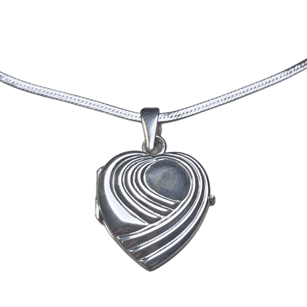 Mexican Sterling Heart Shaped Locket