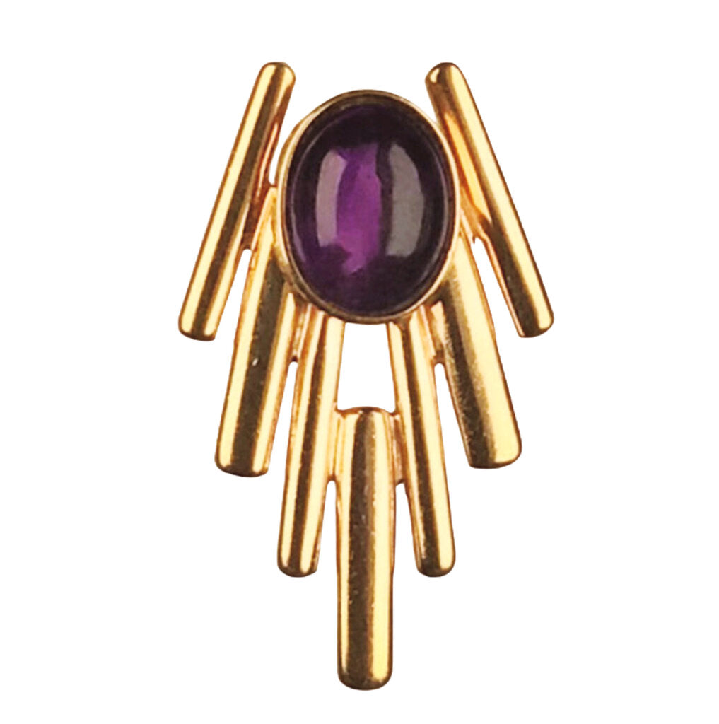 14Kt Gold & Amethyst Slide Pendant