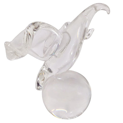 Steuben Crystal Eagle on Ball Figure