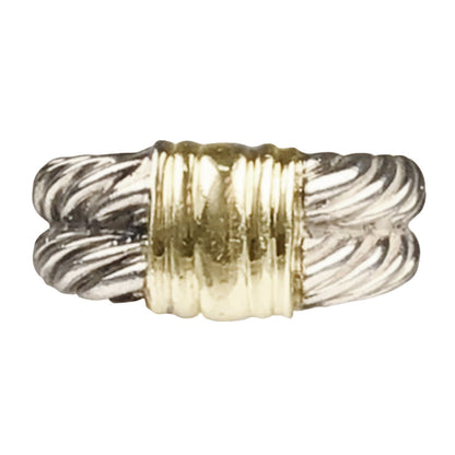 David Yurman Sterling & 14Kt Gold Ring