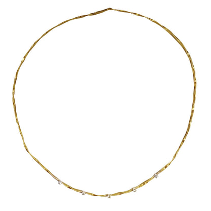 Marco Bicego Twist Diamond & 18Kt Gold Necklace