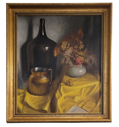 Clifford Geary. Autumn Still Life. Oil on Canvas