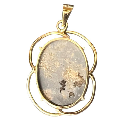 14Kt Gold Opal Doublet Pendant