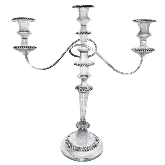 Ellis-Barker Silverplated 3-Light Candelabra