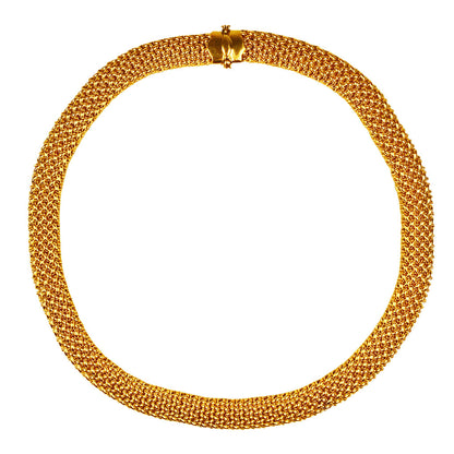 14Kt Flat Woven Necklace