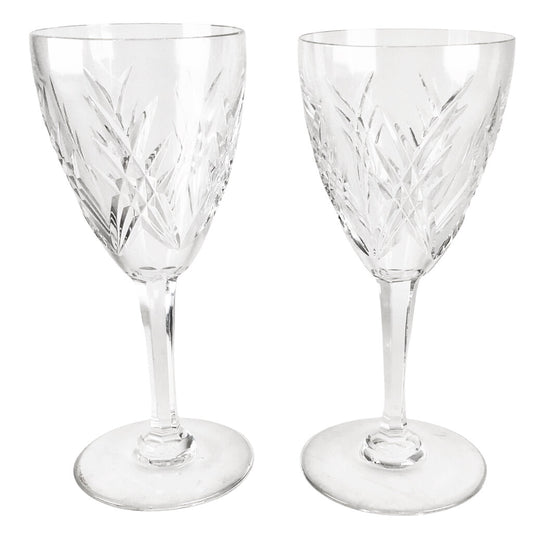 Pair/Baccarat "Auvergne Perigold" Crystal Claret Glasses