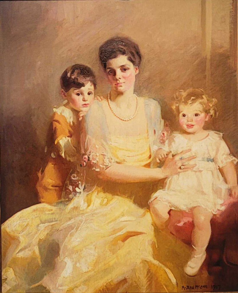 Jean Maclane. Portrait of the Brewster Family. Oil on Canvas