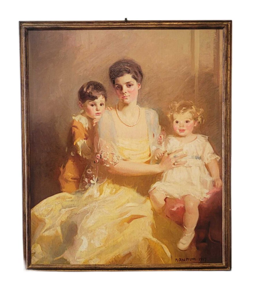 Jean Maclane. Portrait of the Brewster Family. Oil on Canvas