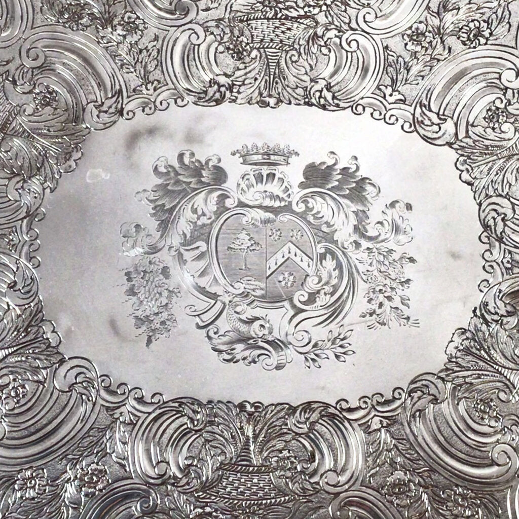 Creswick Old Sheffield Plate Footed Tray